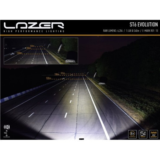 Купити Прожектор світлодіодний Lazer ST6 Evolution 0006-EVO-B