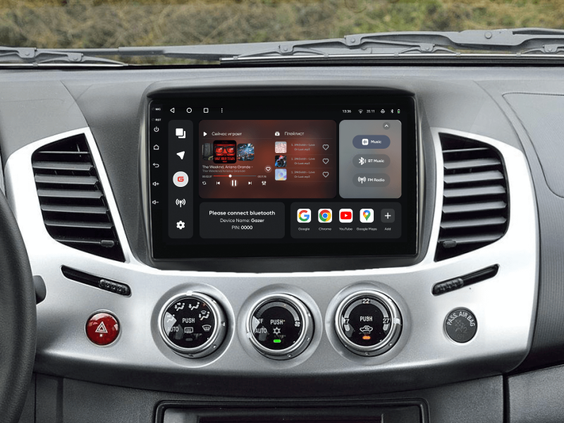 Buy Gazer T6009-KG multimedia system to Mitsubishi Pajero Sport 2, L200, Triton 2008-2016