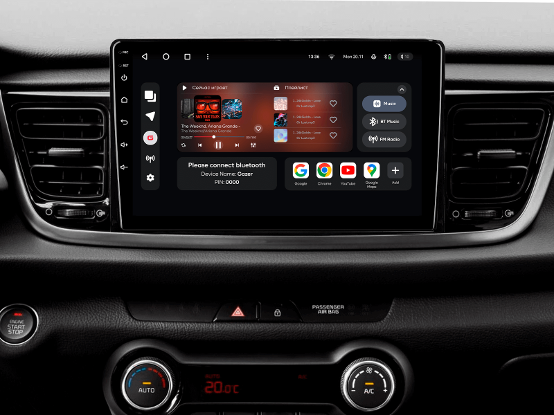 Buy Gazer T6009-SC multimedia system to Kia Rio Cross 2016-2020