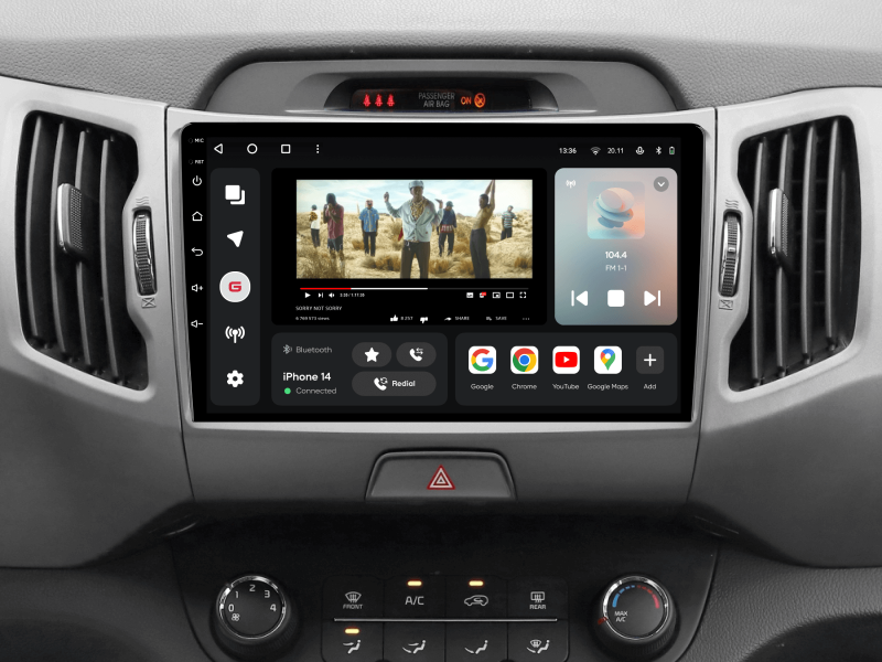 Buy Gazer T6009-SL/L Multimedia System to Kia Sportage 3 (SL) 2010-2016