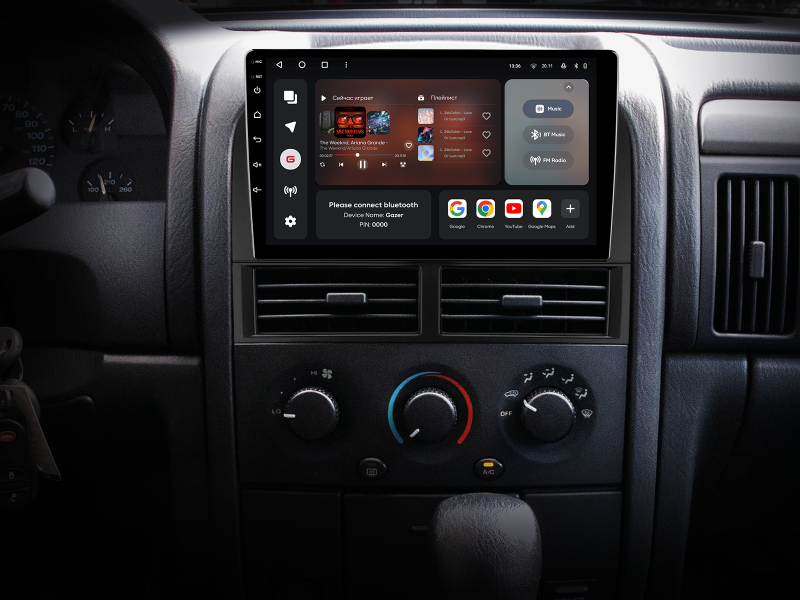 Buy Gazer T6009-Wj multimedia system to Jeep Grand Cherokee 2 (WJ) 1998-2004