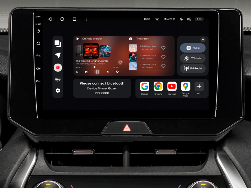 Buy Gazer T6009-XU80 Multimedia System to Toyota Harrier 4 (XU80) 2020-2022