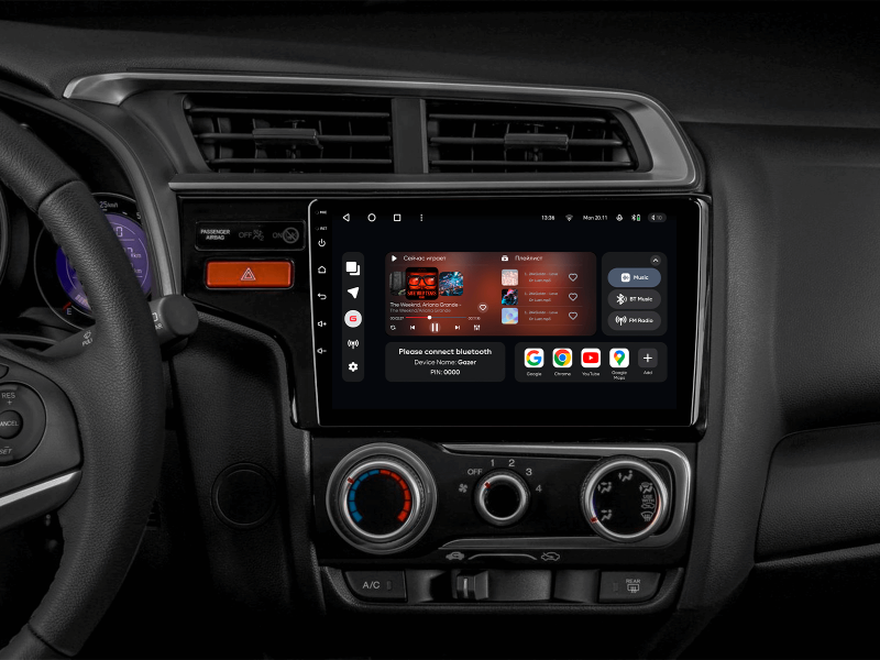 Buy Gazer T6509-HK/H Multimedia System to Honda Jazz 3 2015-2020, Fit 3 (GP, GK) 2013-2020