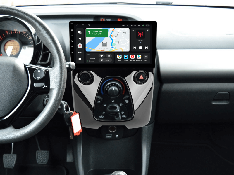 Buy Gazer T6010-AB40 PRO Multimedia System to Peugeot 108 2014-2021