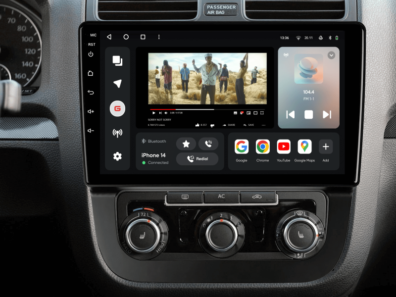 Купити Мультимедійна система Gazer T6510-1K PRO до Volkswagen Jetta 5 (1K) 2005-2010