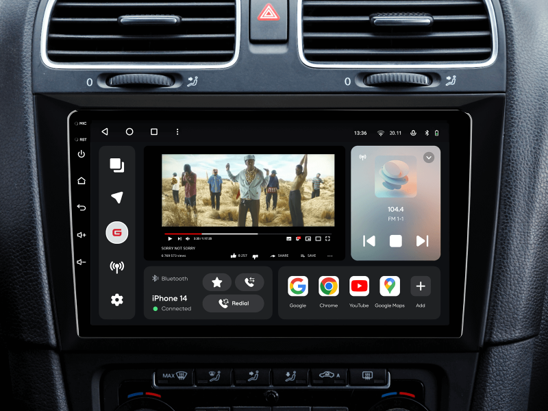 Купити Мультимедійна система Gazer T6009-5K PRO до Volkswagen Golf 6 (5K) 2008-2016