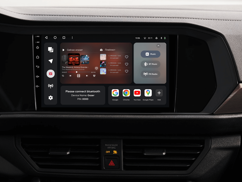 Buy Gazer T6009-A7 PRO Multimedia System to Volkswagen Jetta 7 2018-2022