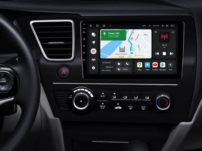 Buy Gazer T6009-FG PRO Multimedia System to Honda Civic 9 （Middle East） 2013-2016