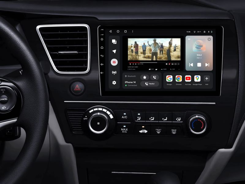 Buy Gazer T6009-FG PRO Multimedia System to Honda Civic 9 （Middle East） 2013-2016