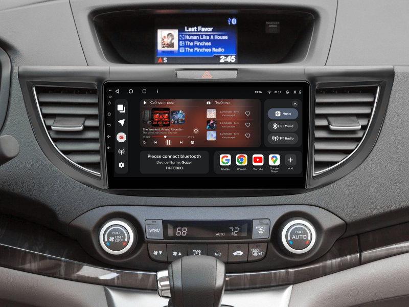 Купить Мультимедійна система Gazer T6009-RD4 PRO до Honda CR-V 2 2001-2006