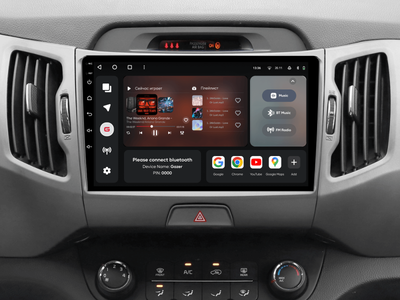 Купити Мультимедійна система Gazer T6009-SL/L PRO до Kia Sportage 3 (SL) 2010-2016