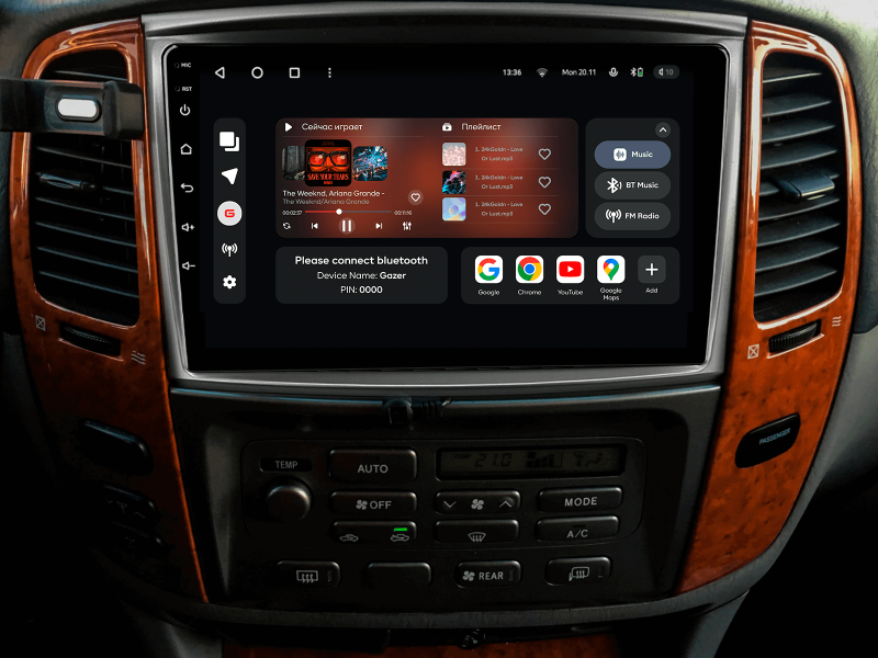 Купить Мультимедійна система Gazer T6509-J100 PRO до Toyota Land Cruiser 100 (J100) 1998-2003