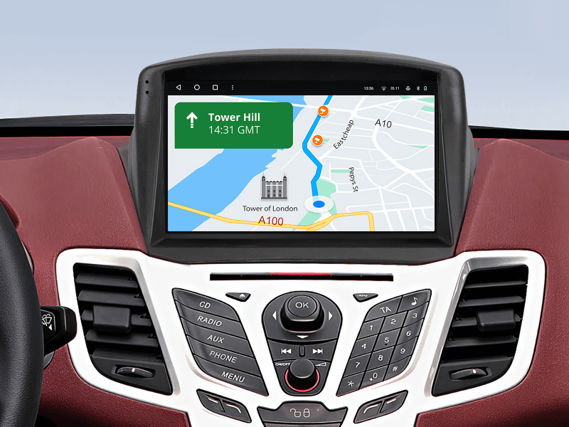 Купить Мультимедійна система Gazer T6509-WT/L PRO до Ford Fiesta Mk 6 2008-2019