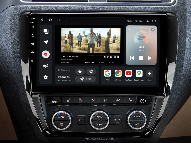 Buy Gazer T6010-1B Pro Max Multimedia System to Volkswagen Jetta 6 (1b) 2011-2018