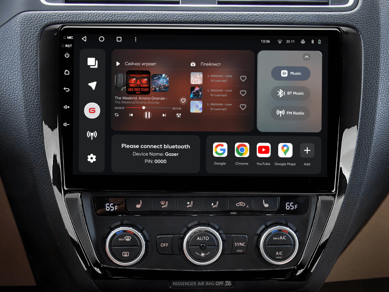 Buy Gazer T6010-1B Pro Max Multimedia System to Volkswagen Jetta 6 (1b) 2011-2018