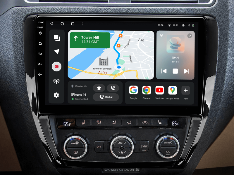 Buy Gazer T6010-1B Pro Max Multimedia System to Volkswagen Jetta 6 (1b) 2011-2018