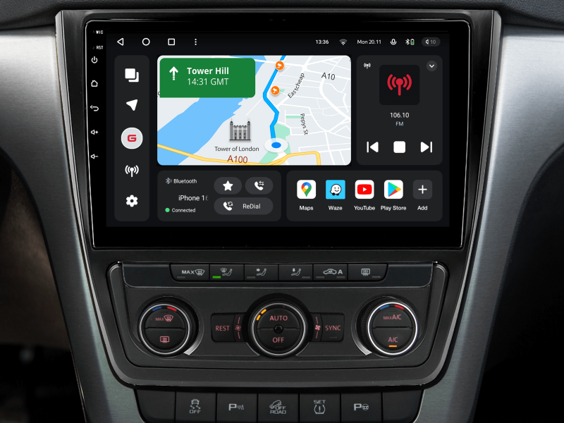 Buy Gazer T6010-5l Pro Max Multimedia System to Skoda Yeti (5l) 2009-2014