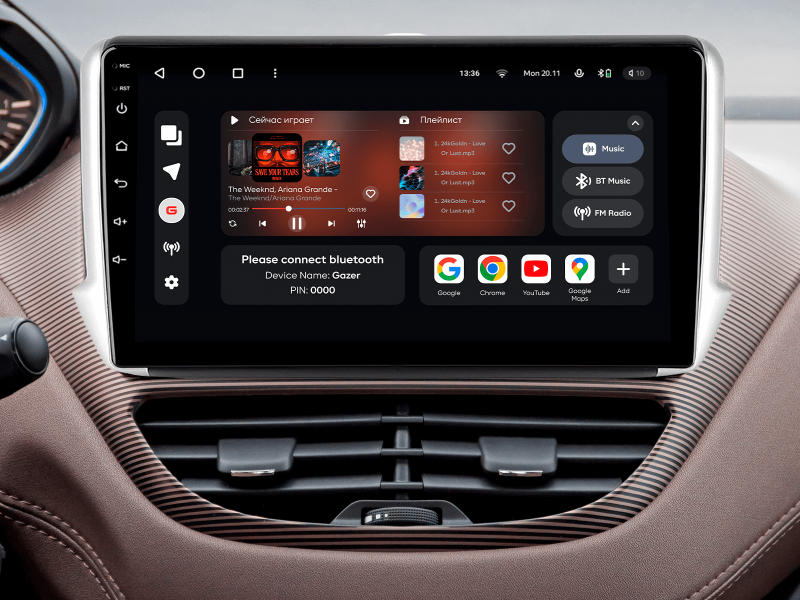 Купить Мультимедійна система Gazer T6010-A94F PRO MAX до Peugeot 2008 1 208 2013-2020