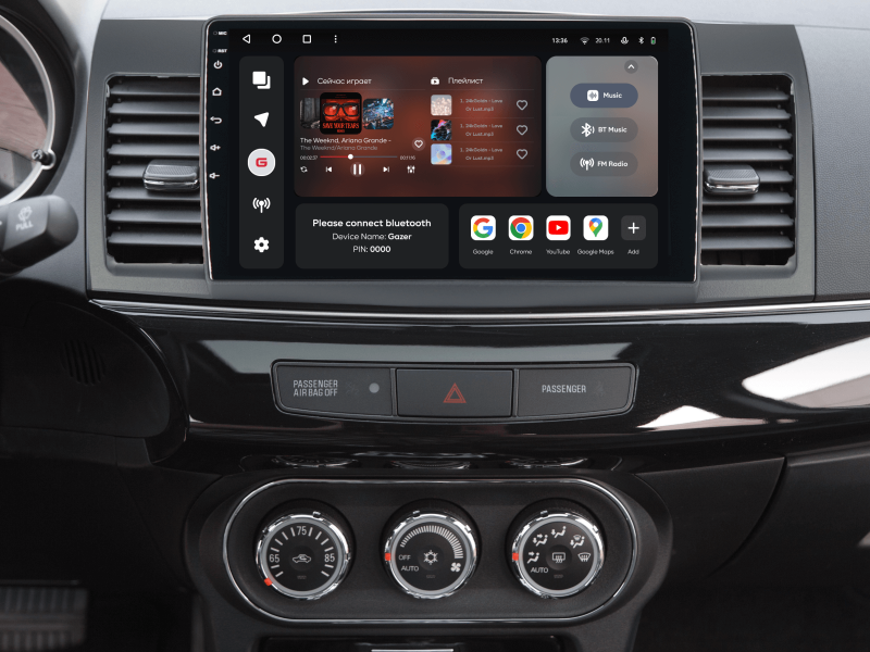 Купити Мультимедійна система Gazer T6010-CY/L PRO MAX до Mitsubishi Lancer 10 (CY) 2007-2012