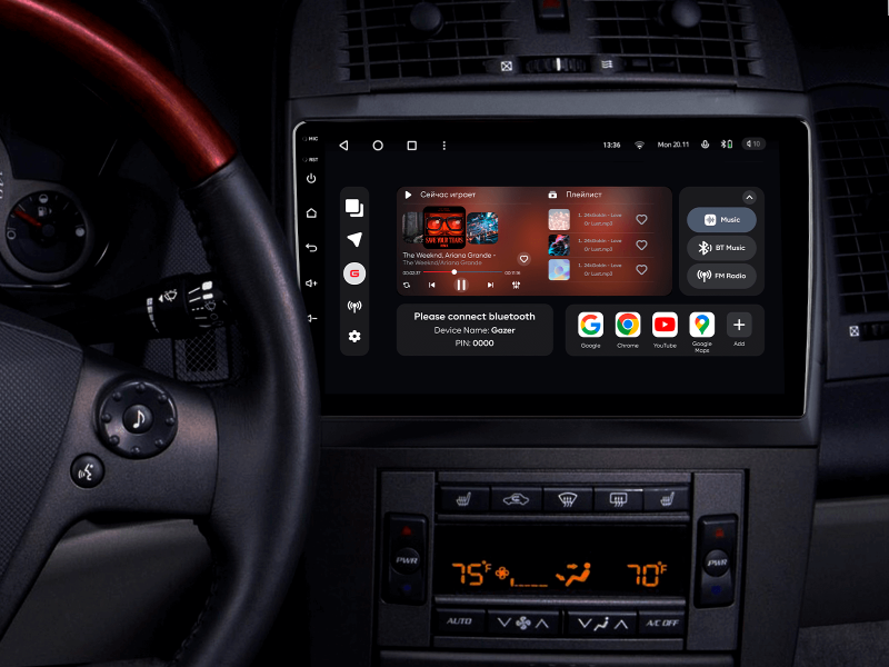 Купити Мультимедійна система Gazer T6010-G6D PRO MAX до Cadillac CTS 2002-2007, SRX 2003-2009