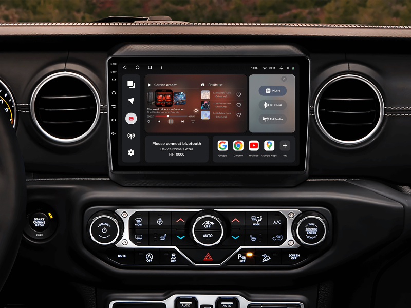 Купити Мультимедійна система Gazer T6010-JL PRO MAX до Jeep Wrangler 4 (JL) 2018-2019