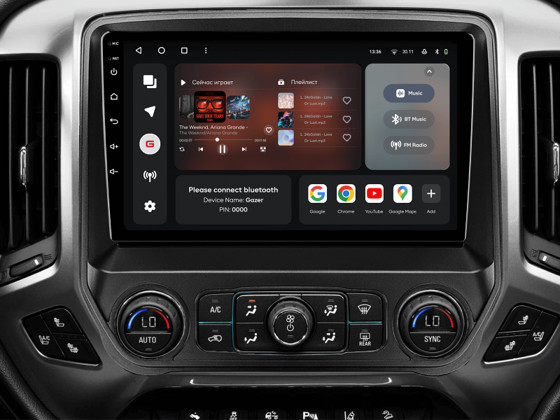 Купить Мультимедійна система Gazer T6010-K2XX PRO MAX до Chevrolet Silverado 3 (GMTK2) 2013-2019