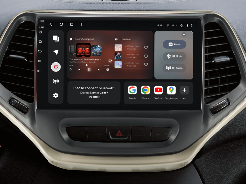 Купити Мультимедійна система Gazer T6010-KL PRO MAX до Jeep Cherokee 5 (KL) 2014-2018