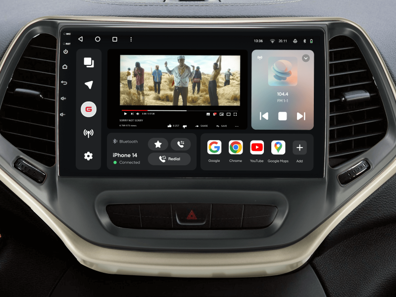 Купити Мультимедійна система Gazer T6010-KL PRO MAX до Jeep Cherokee 5 (KL) 2014-2018