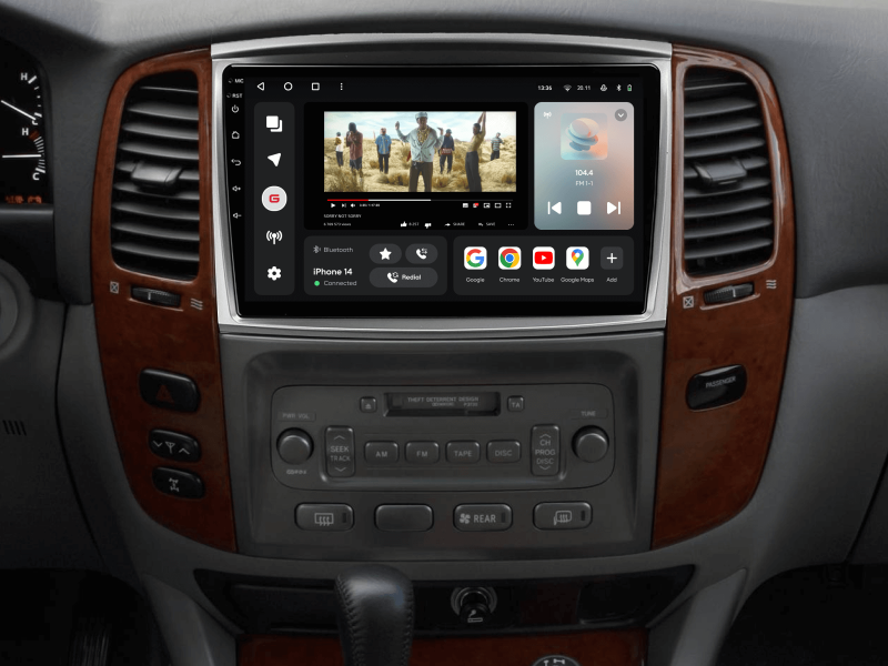 Купить Мультимедійна система Gazer T6510-J100/H PRO MAX до Toyota Land Cruiser 100 (J100) 2002-2007