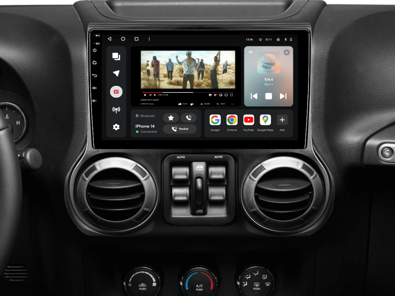 Купить Мультимедійна система Gazer T6510-JKF PRO MAX до Jeep Wrangler 3 (JK) 2010-2017