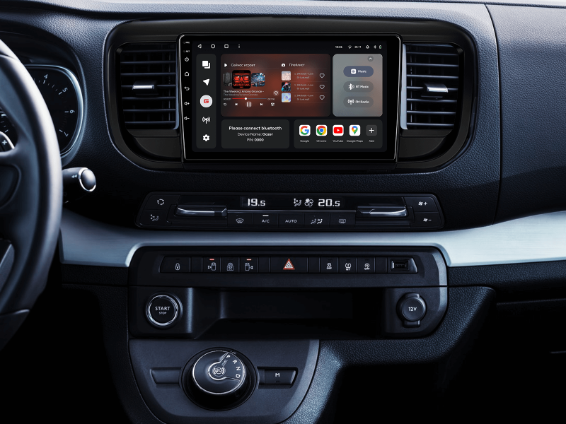 Buy Gazer T6009-EMP2 PRO MAX Multimedia System to Citroen Jumpy 3, Spacetourer 1 2016-2021