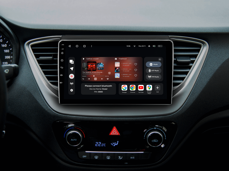 Купити Мультимедійна система Gazer T6009-HC/L PRO MAX до Hyundai Solaris 2 (HC) 2017-2018