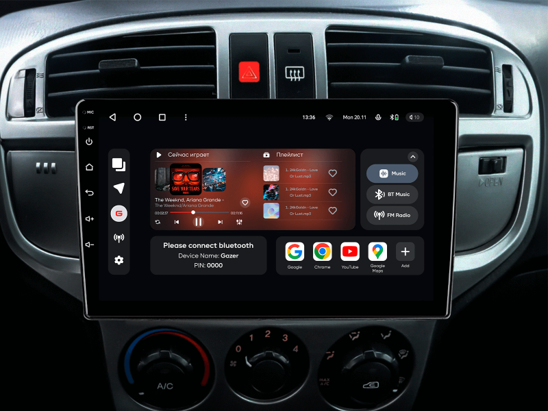 Купити Мультимедійна система Gazer T6009-HFC PRO MAX до Hyundai Matrix (FC) 2001-2010