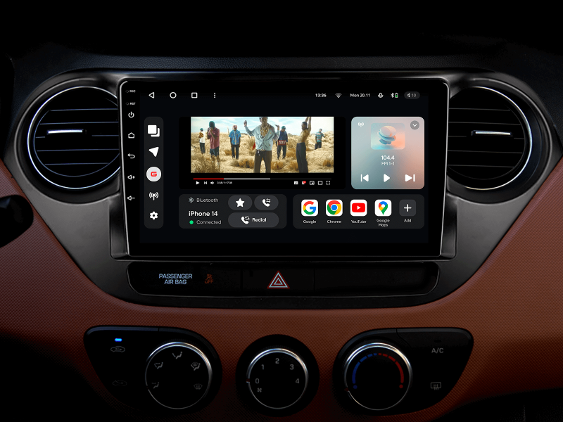 Buy Gazer T6009-I1 Pro Max Multimedia System to Hyundai I10 (IA) 2013-2016