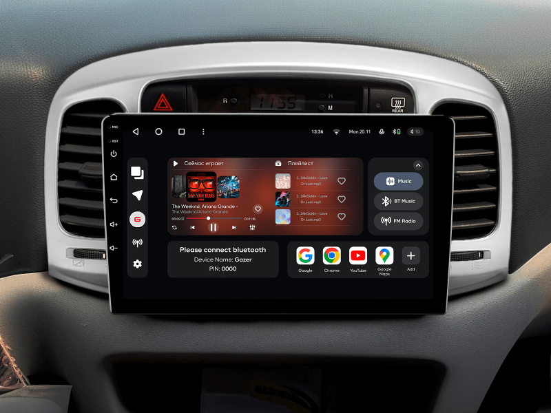 Купити Мультимедійна система Gazer T6009-MC PRO MAX до Hyundai Accent 3 (MC) 2006-2011