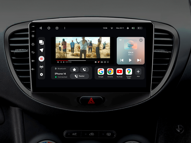 Купити Мультимедійна система Gazer T6009-PA PRO MAX до Hyundai i10 (PA) 2007-2013