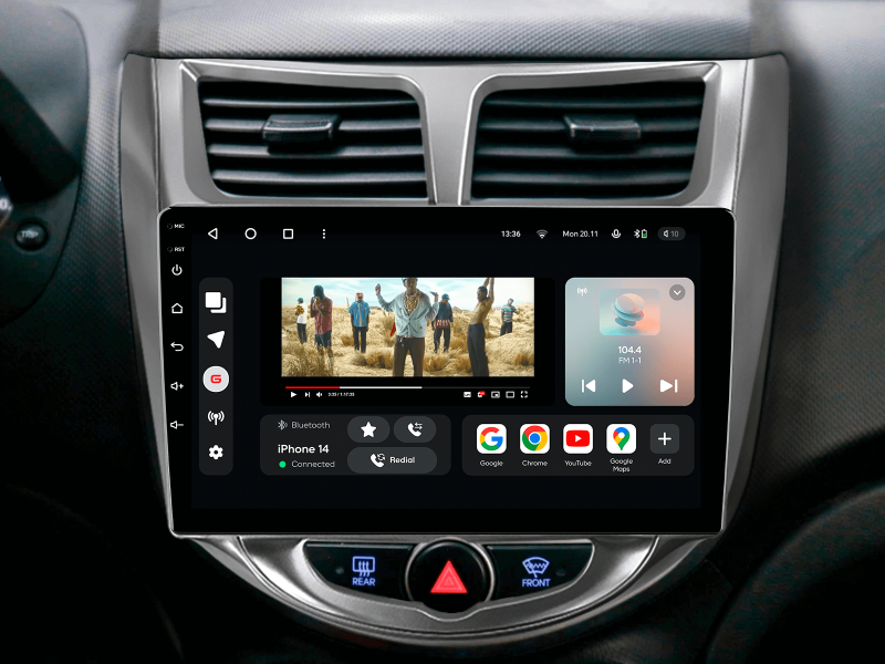 Купити Мультимедійна система Gazer T6009-RB PRO MAX до Hyundai Solaris 1 (RB) 2010-2016