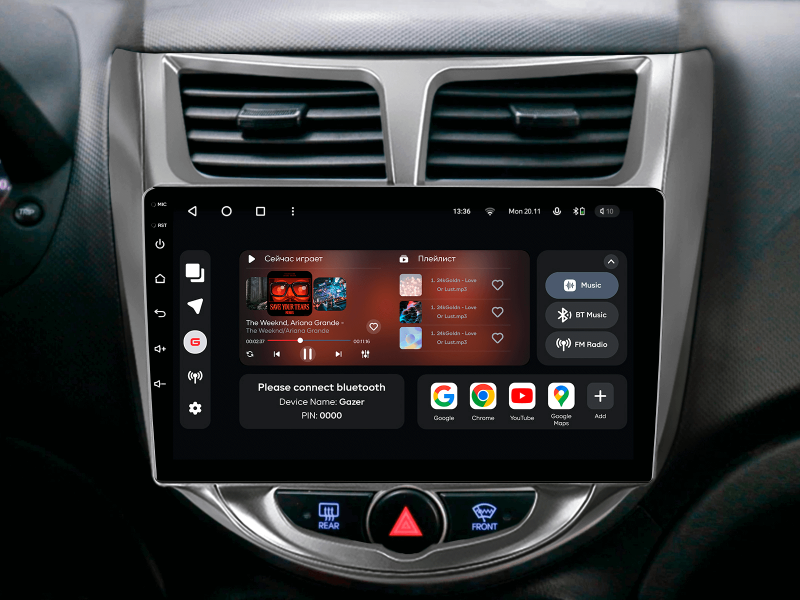 Купити Мультимедійна система Gazer T6009-RB PRO MAX до Hyundai Solaris 1 (RB) 2010-2016