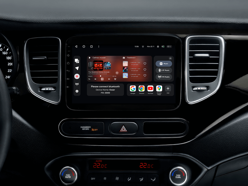 Buy Gazer T6009-RP Pro Max Multimedia System to Kia Carens 3 (RP) 2013-2019