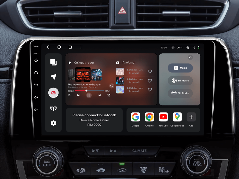 Buy Gazer T6009-Rw Pro Max Multimedia System to Honda Cr-V 5 (RT, RW) 2016-2018