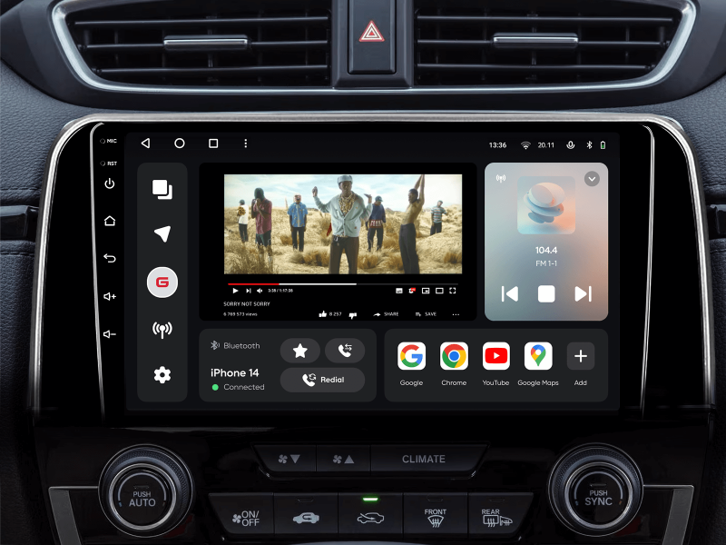 Buy Gazer T6009-Rw Pro Max Multimedia System to Honda Cr-V 5 (RT, RW) 2016-2018