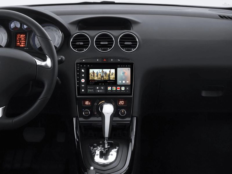 Buy Gazer T6009-T7 Pro Max Multimedia System to Peugeot 408 1 2012-2020, 308 2007-2015