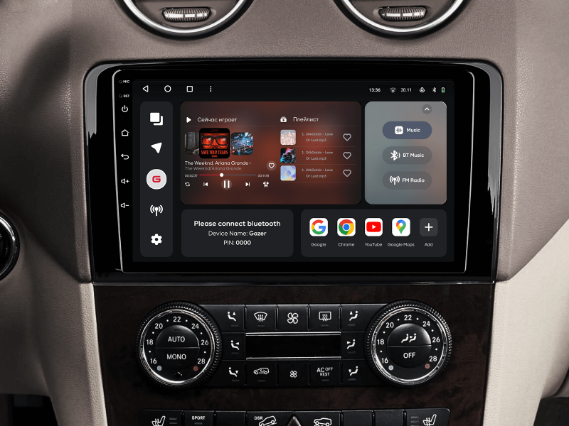 Купити Мультимедійна система Gazer T6009-W164 PRO MAX до Mercedes-Benz ML, GL, ML350, GL320 (W164, X164) 2005-2009