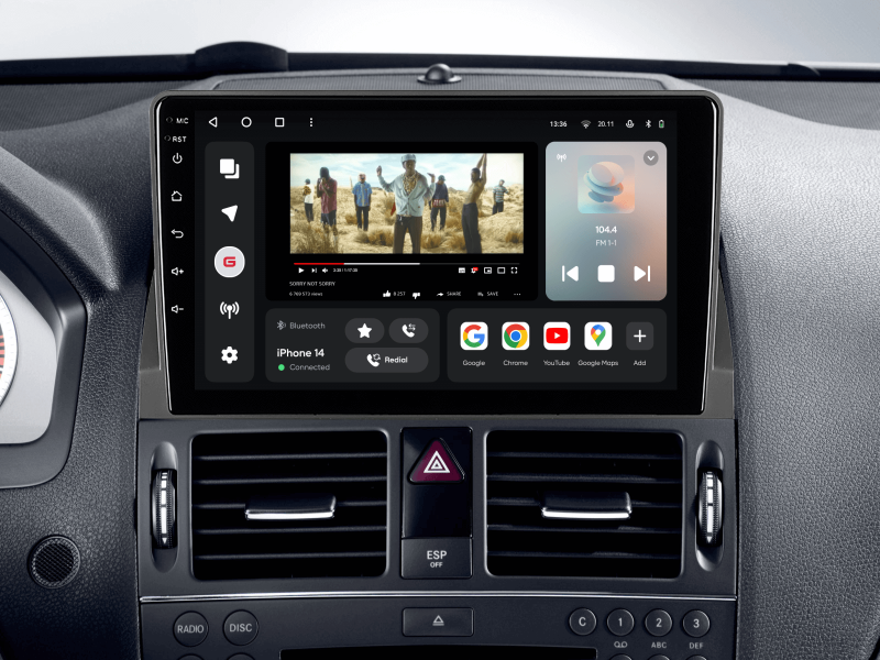 Купити Мультимедійна система Gazer T6009-W204 PRO MAX до Mercedes-Benz C-Class 3 (W204, S204) 2006-2011