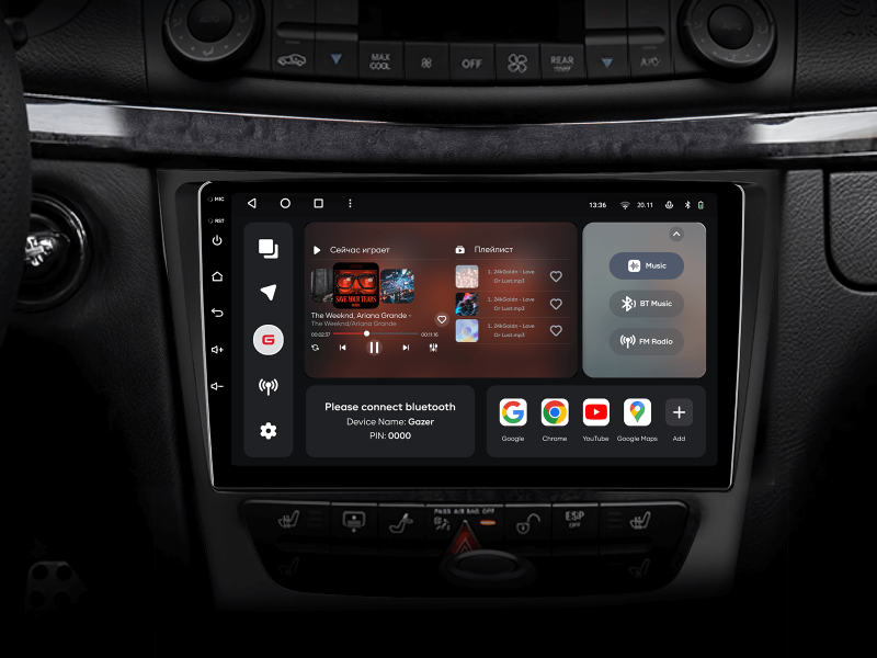 Купити Мультимедійна система Gazer T6009-W211 PRO MAX до Mercedes-Benz E-Class (S211, W211) 2002-2009, CLS Class (C219) 2004-2010