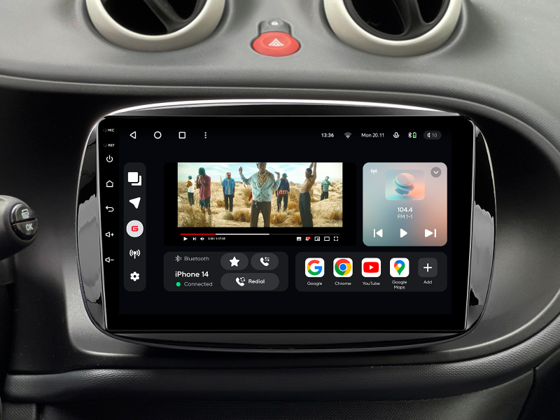 Купити Мультимедійна система Gazer T6009-W453 PRO MAX до Smart Fortwo 3 (C453, A453, W453) 2014-2020