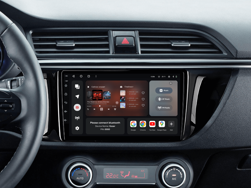 Купить Мультимедійна система Gazer T6009-YB/L PRO MAX до Kia Rio 4 (YB) 2016-2019