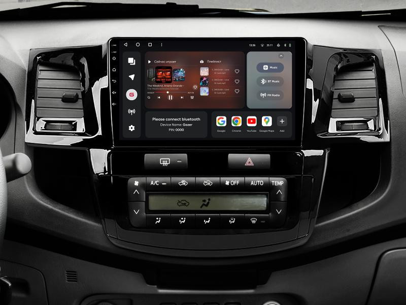 Купить Мультимедійна система Gazer T6509-AN50 PRO MAX до Toyota Fortuner 1 (AN50, AN60), Hilux Revo, Vigo 2008-2014
