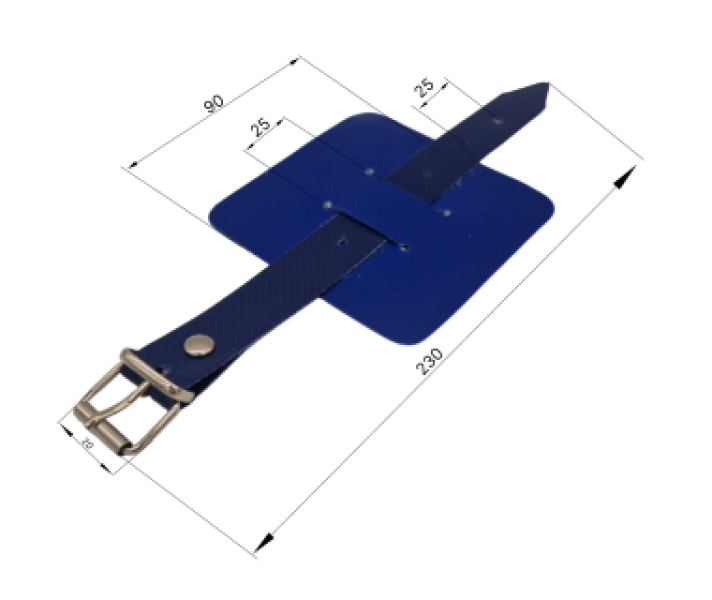 Buy PVC belt with a buckle for fastening of a landslide roof, 250mm PVC Turkey (1815928846)