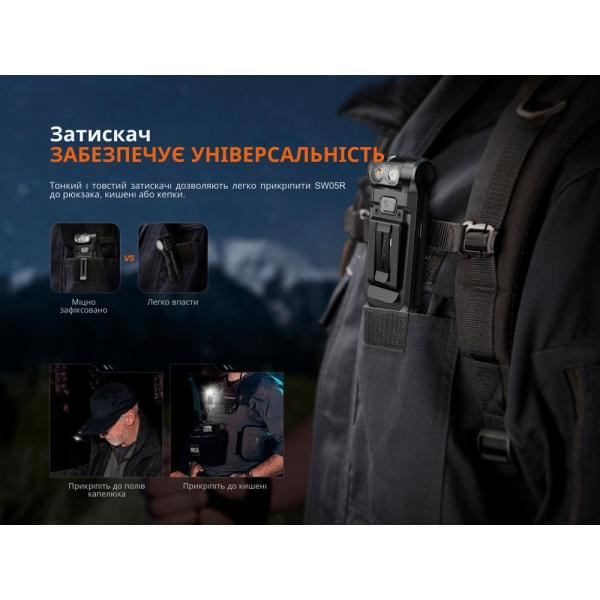 Купити Ліхтар ручний Fenix SW05R-UV LED чорний